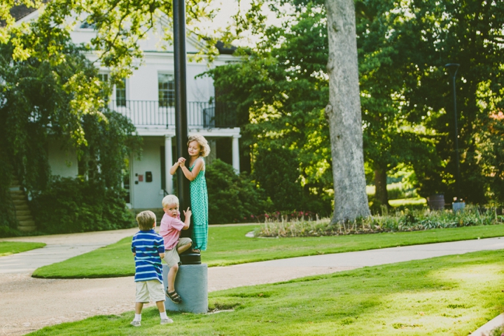 Kids playing at wedding