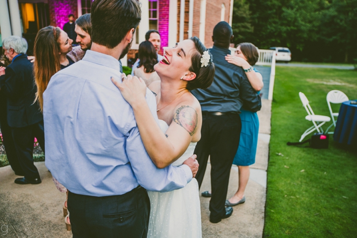 Dancing at wedding reception