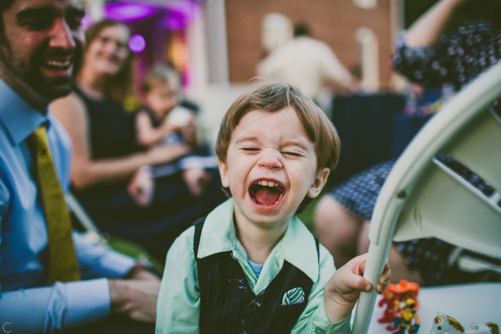 Ring bearer at reception