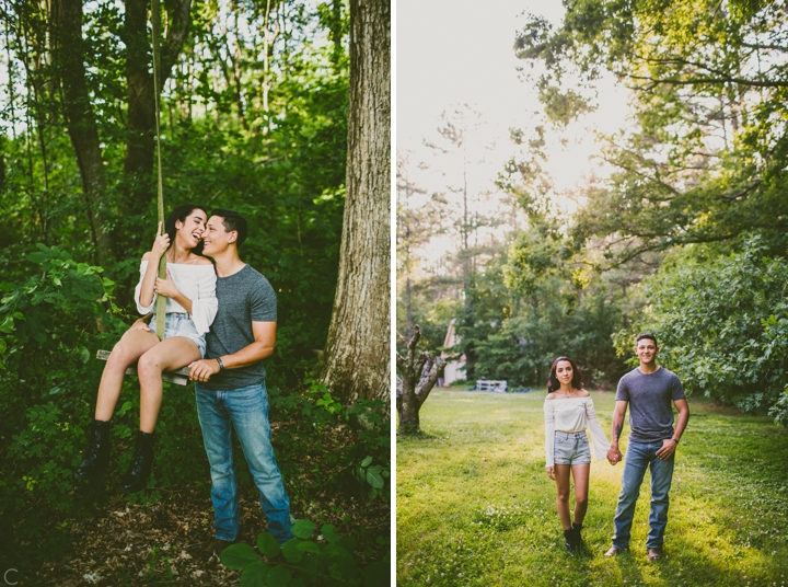 Engagement session in NC