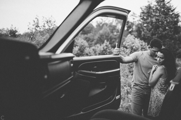 Couple with Chevy truck