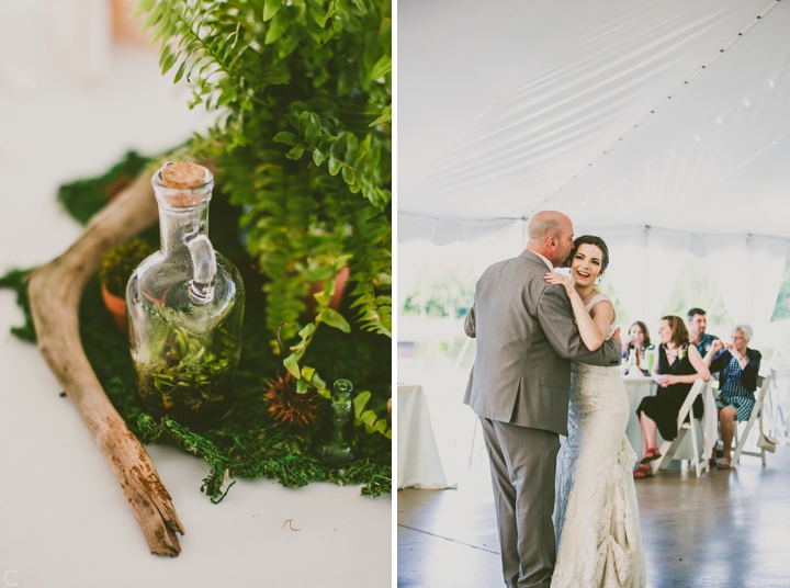 Bride dancing with father