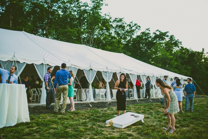 Reception tent