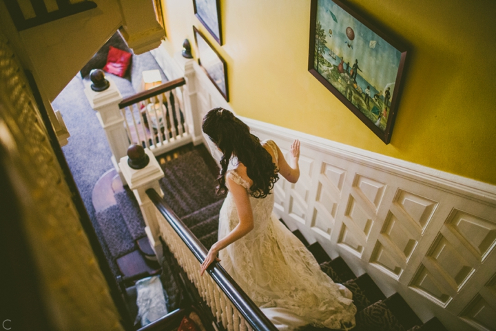 bride in hotel tabard inn