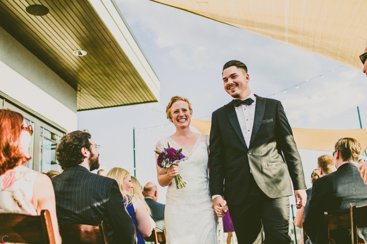 Rooftop wedding in Durham, NC