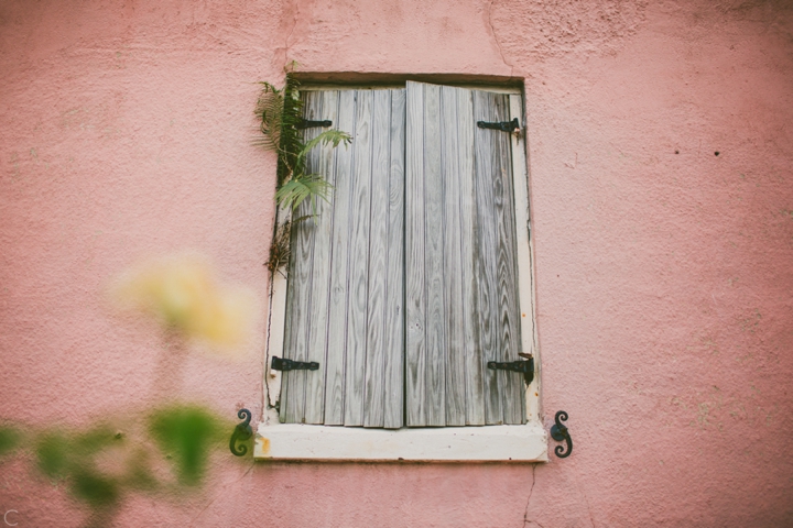 Shuttered window in New Orleans