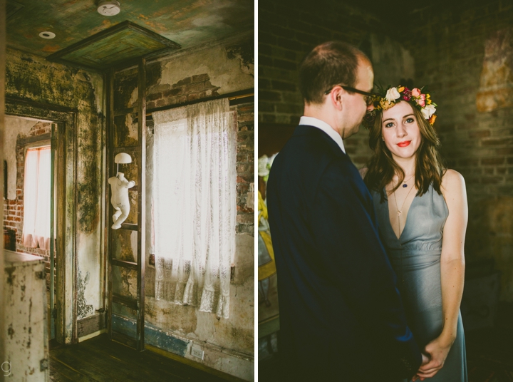 Bride and groom portrait