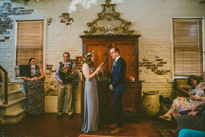 Indoor wedding ceremony at Race and Religious New Orleans