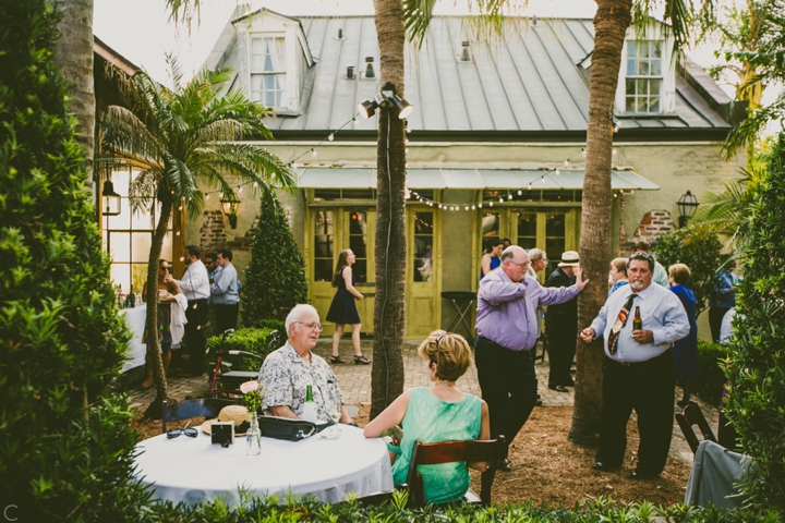 Outdoor wedding reception New Orleans