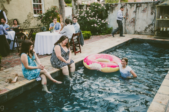 Girl in pool at Race and Religious