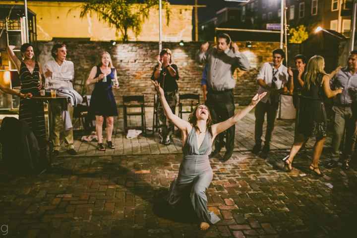 Bride dancing