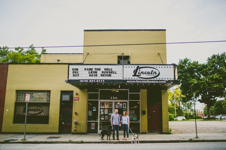 Engagement session at Lincoln Theatre