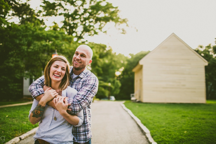 Couple smiling and laughing