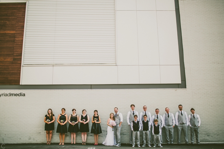 Wedding Party in black dresses