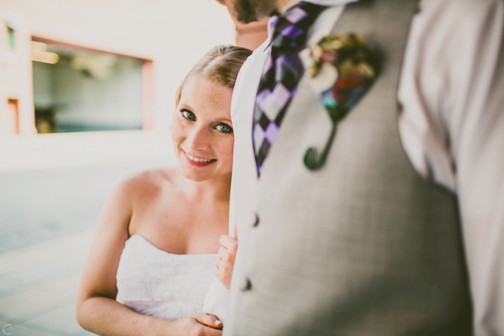 Bride-focused wedding portrait