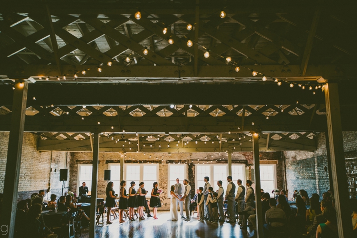 wedding ceremony at the stockroom