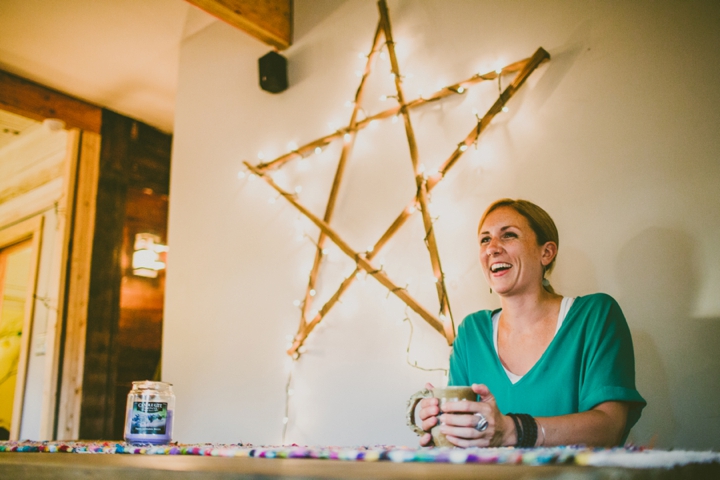 Star on wall inside home