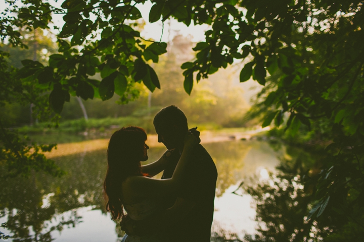 Silhouette of couple