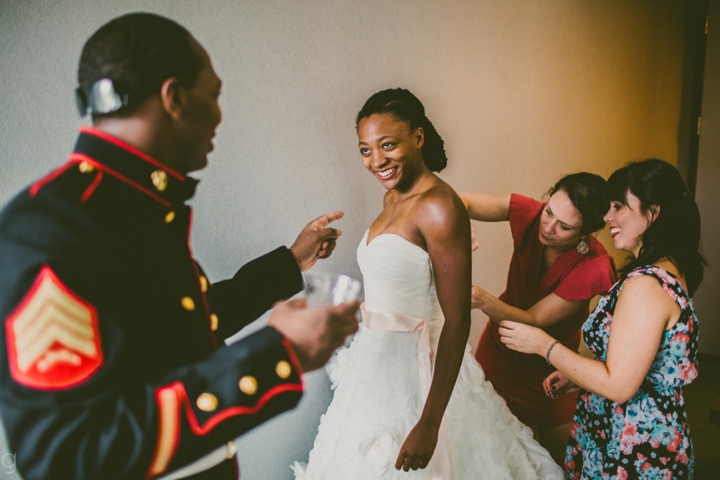 Bride and brother