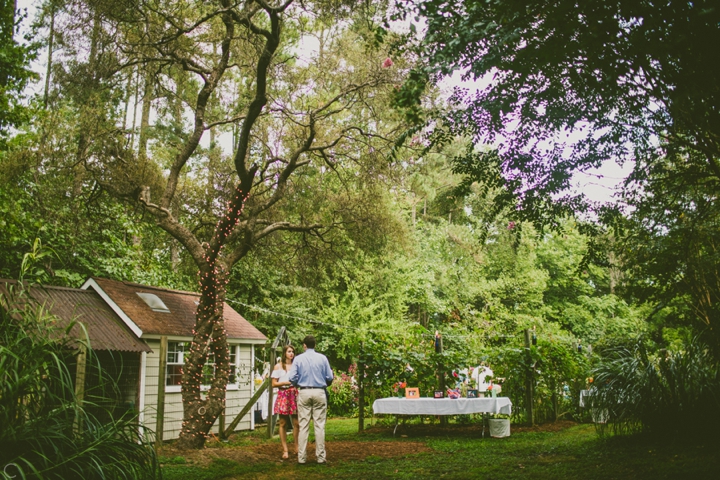 Garden wedding details