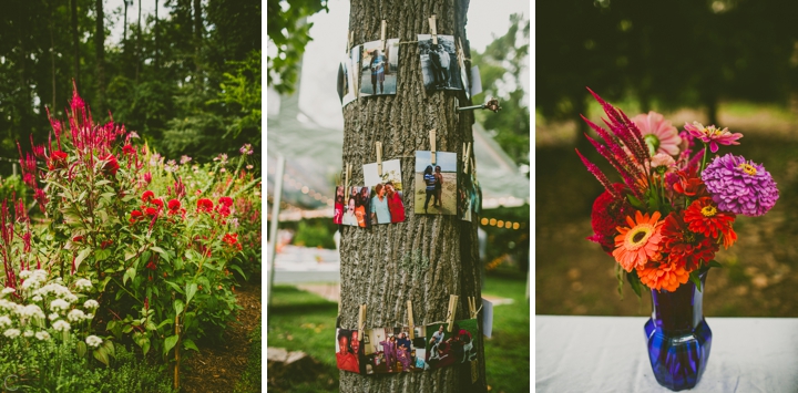 Garden wedding details