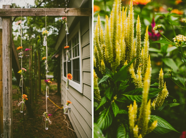 Garden wedding details