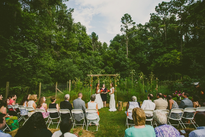 Garden wedding outdoors