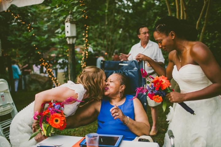 Brides and grandmother