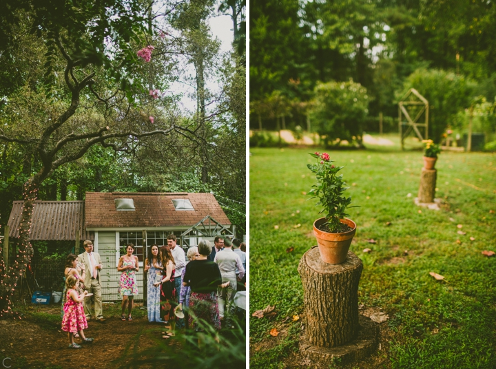 Wedding in garden