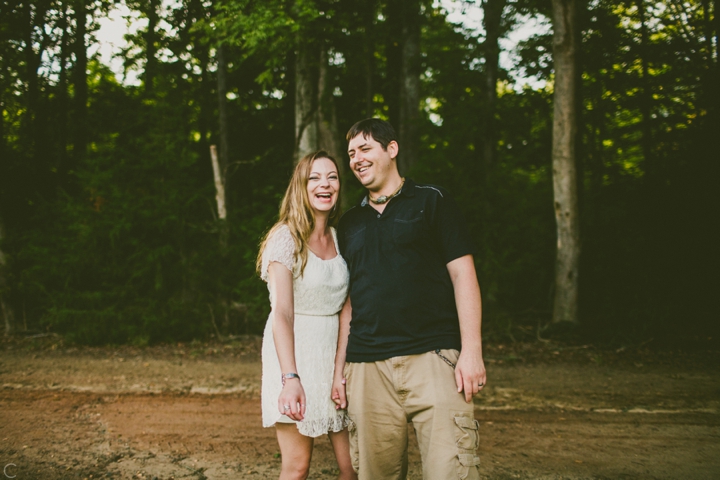 Couple laughing