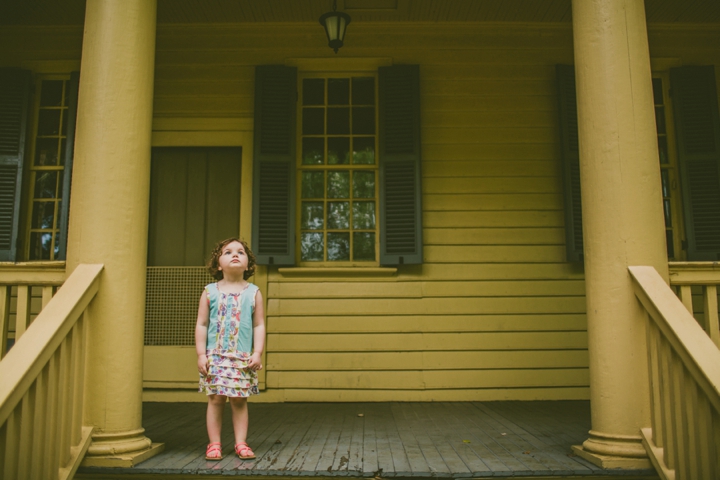 Girl looking at rain