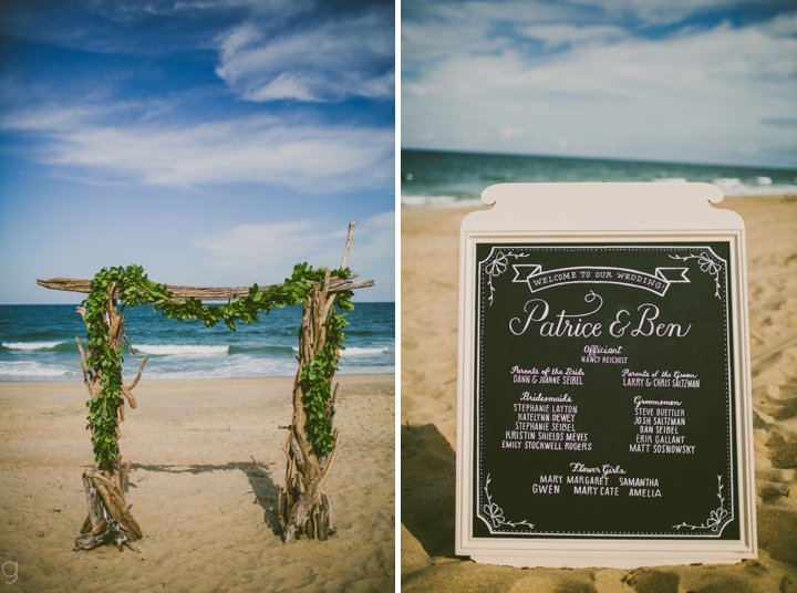 Welcome sign for wedding