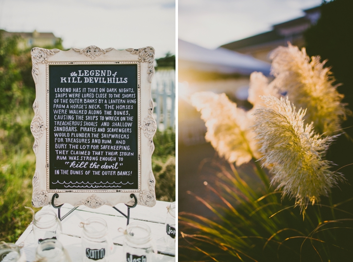 Custom cocktails at wedding