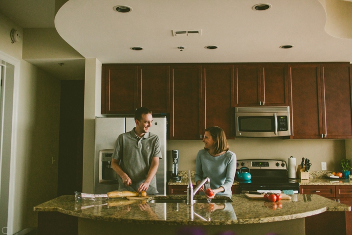 Couple cooking