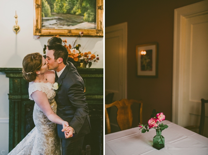 Indoor wedding at Penn House