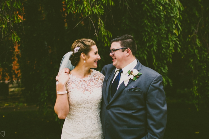 Couple standing and talking