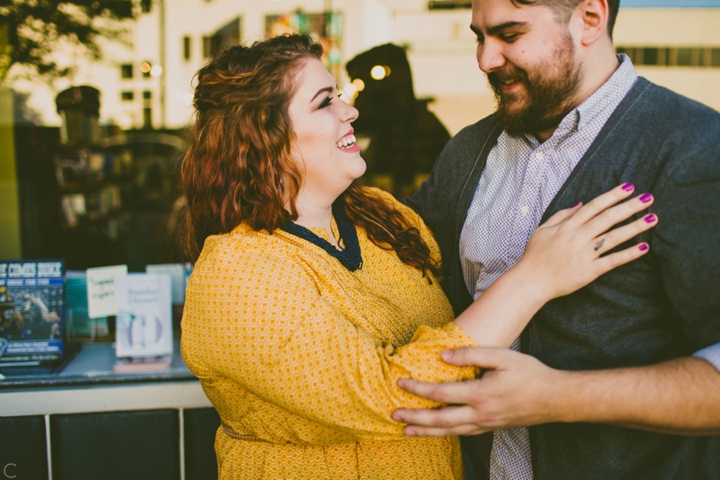 Couple laughing