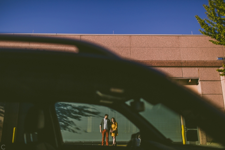 Quirky engagement photographers Durham