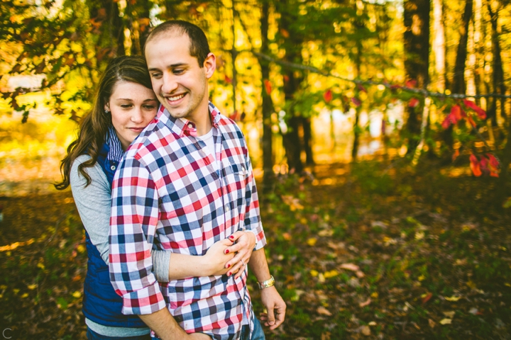 Couple hugging