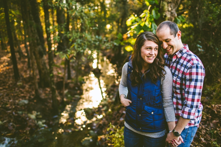 Couple standing by river