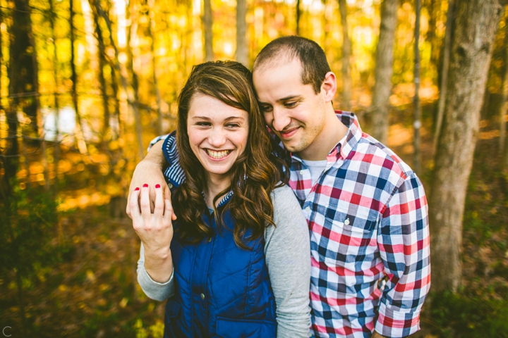 Couple laughing