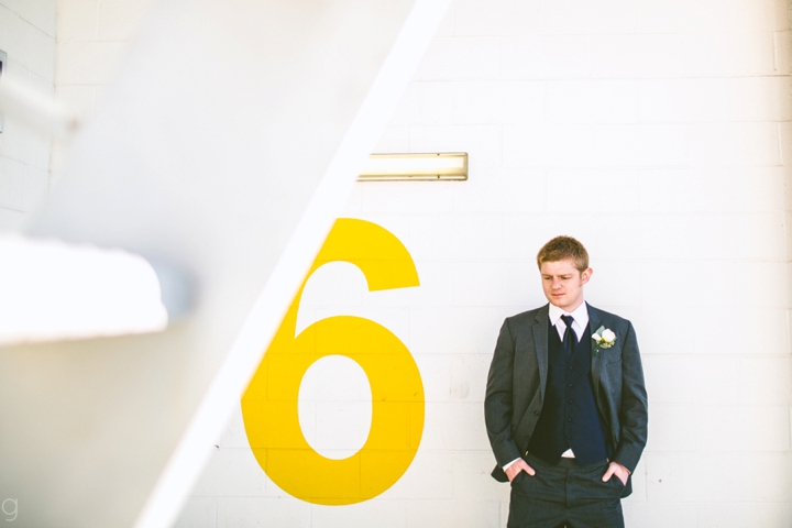 Creative groom portrait