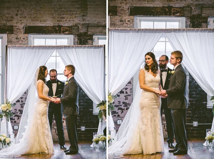 Stockroom wedding ceremony