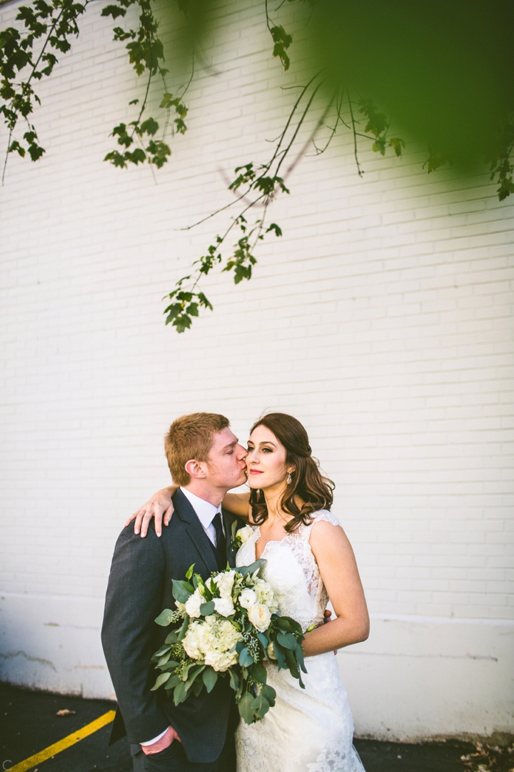 Husband and wife portrait in Raleigh