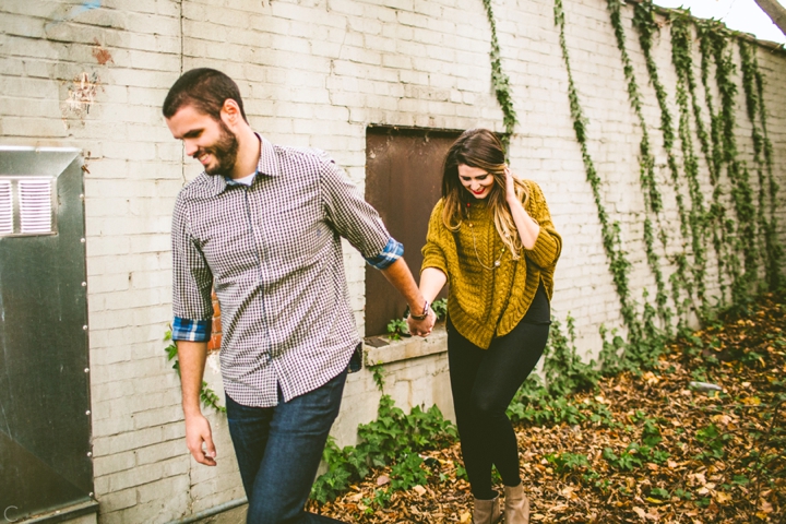 Husband and wife walking