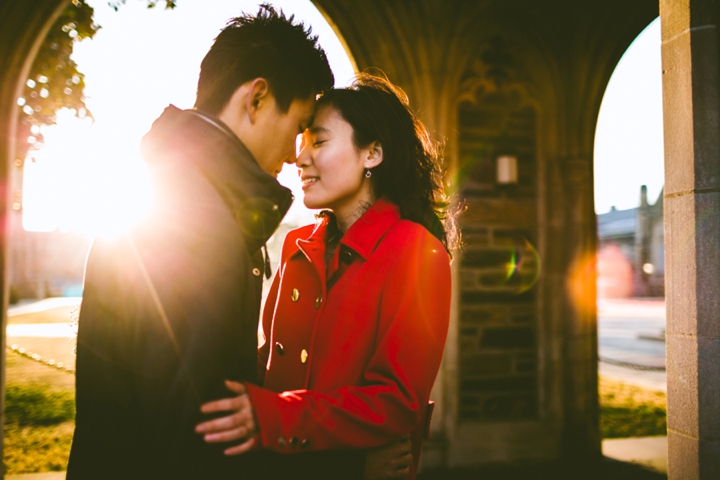 Engagement session at Duke University