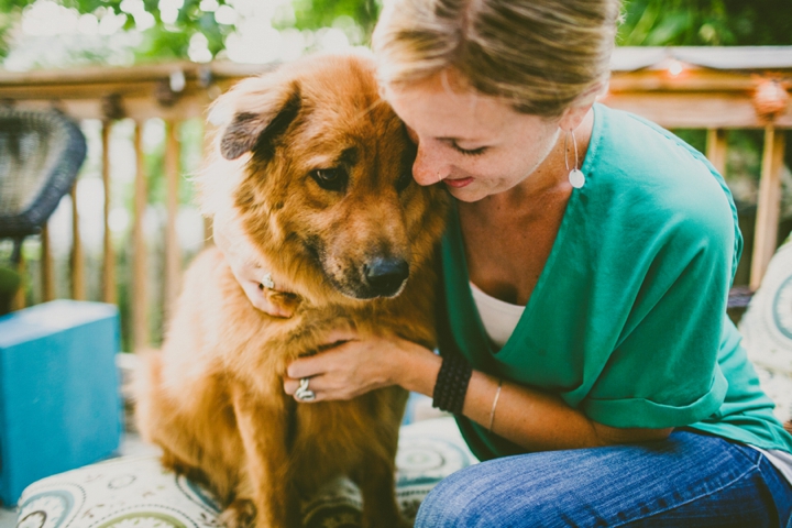 Dog and owner