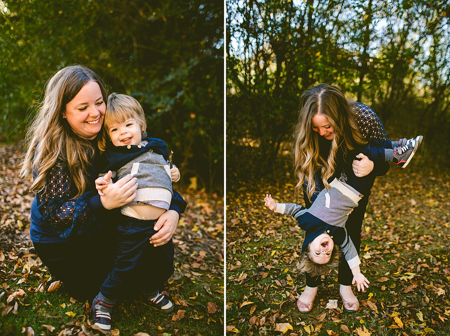 Mother and son portraits