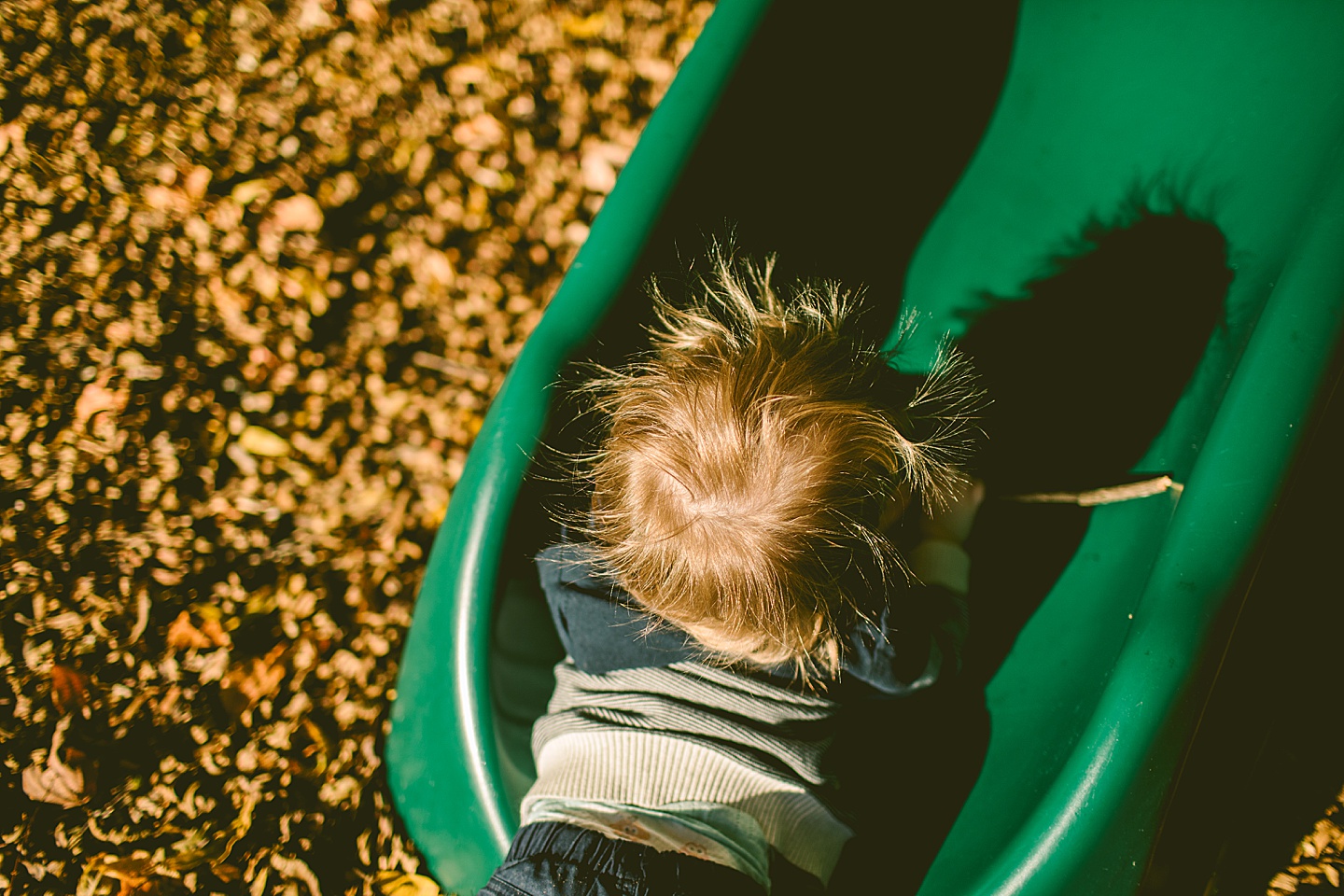 Toddler with electricity hair