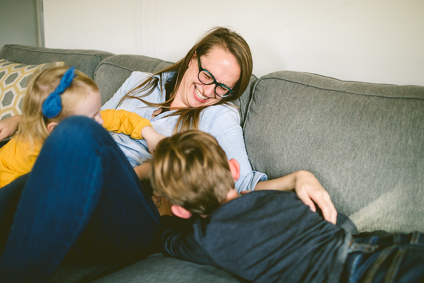 At home lifestyle family photos Raleigh Durham